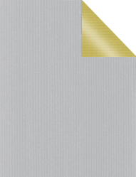 Dárkový papír archy 100x70cm, Uni Reverse stříbrno-zlatý, 25ks